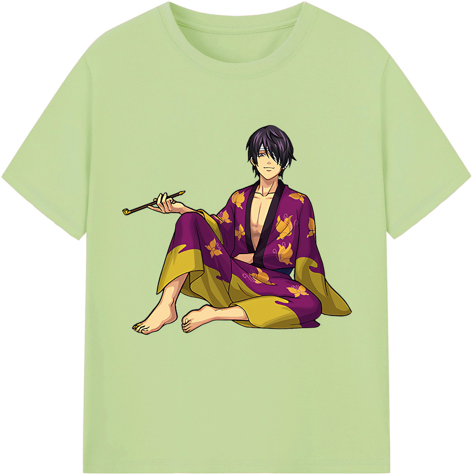 （画像用） ぎんたま 坂田銀時（さかたぎんとき） 神楽 志村新八（しむら しんぱち） GINTAMA Sakata Gintoki Kagura Shimura Shinpachi 綿100％半袖Tシャツ（フロントプリント）